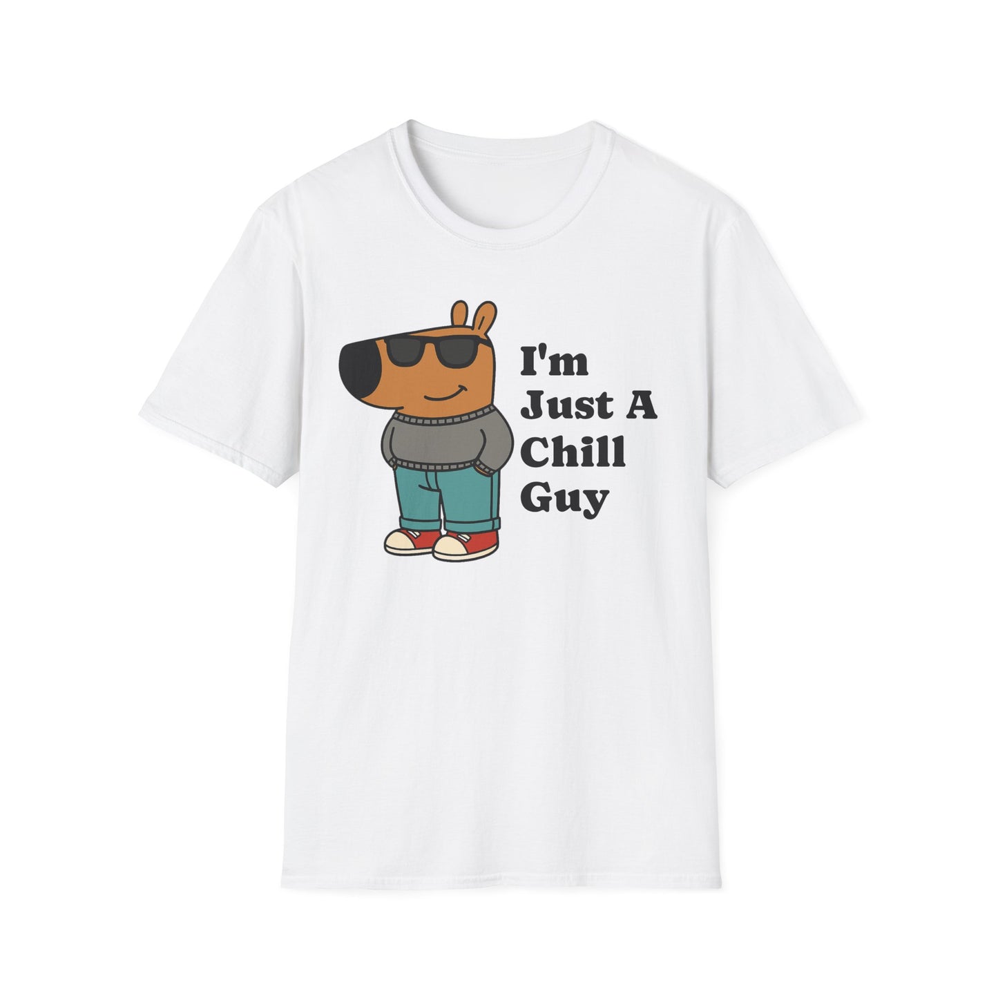I'm Just A Chill Guy Shirt, TikTok Meme Shirt, Viral Dog Cartoon Shirt, Chill Guy Meme Gift, Boyfriend Gift Shirt, Funny Boyfriend Shirt