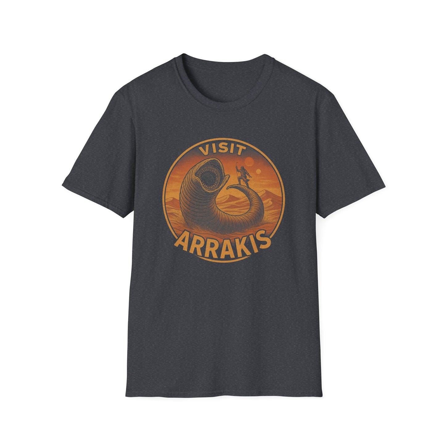 Dune Vintage Distressed Surf Unisex T-Shirt, Arrakis Sci Fi Tee, Retro Graphic Shirt, Cool Desert Planet Top, Men Women Casual Wear