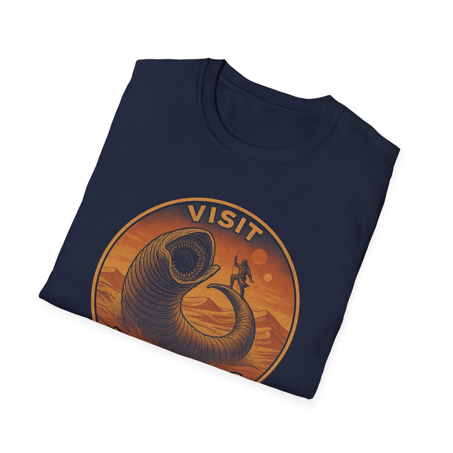Dune Vintage Distressed Surf Unisex T-Shirt, Arrakis Sci Fi Tee, Retro Graphic Shirt, Cool Desert Planet Top, Men Women Casual Wear
