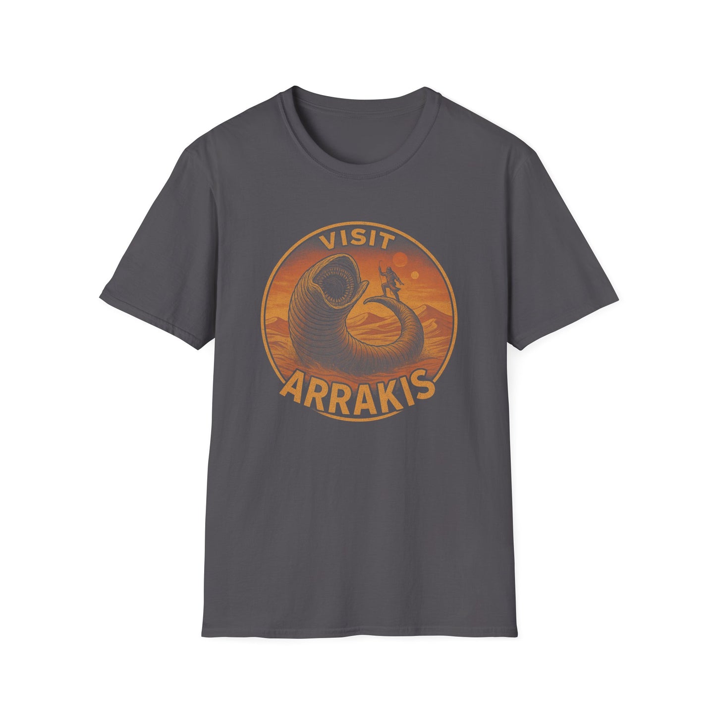 Dune Vintage Distressed Surf Unisex T-Shirt, Arrakis Sci Fi Tee, Retro Graphic Shirt, Cool Desert Planet Top, Men Women Casual Wear
