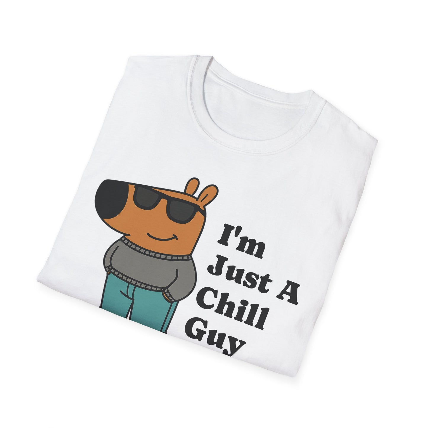 I'm Just A Chill Guy Shirt, TikTok Meme Shirt, Viral Dog Cartoon Shirt, Chill Guy Meme Gift, Boyfriend Gift Shirt, Funny Boyfriend Shirt