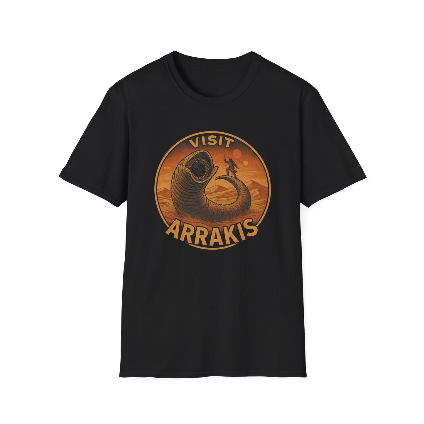 Dune Vintage Distressed Surf Unisex T-Shirt, Arrakis Sci Fi Tee, Retro Graphic Shirt, Cool Desert Planet Top, Men Women Casual Wear