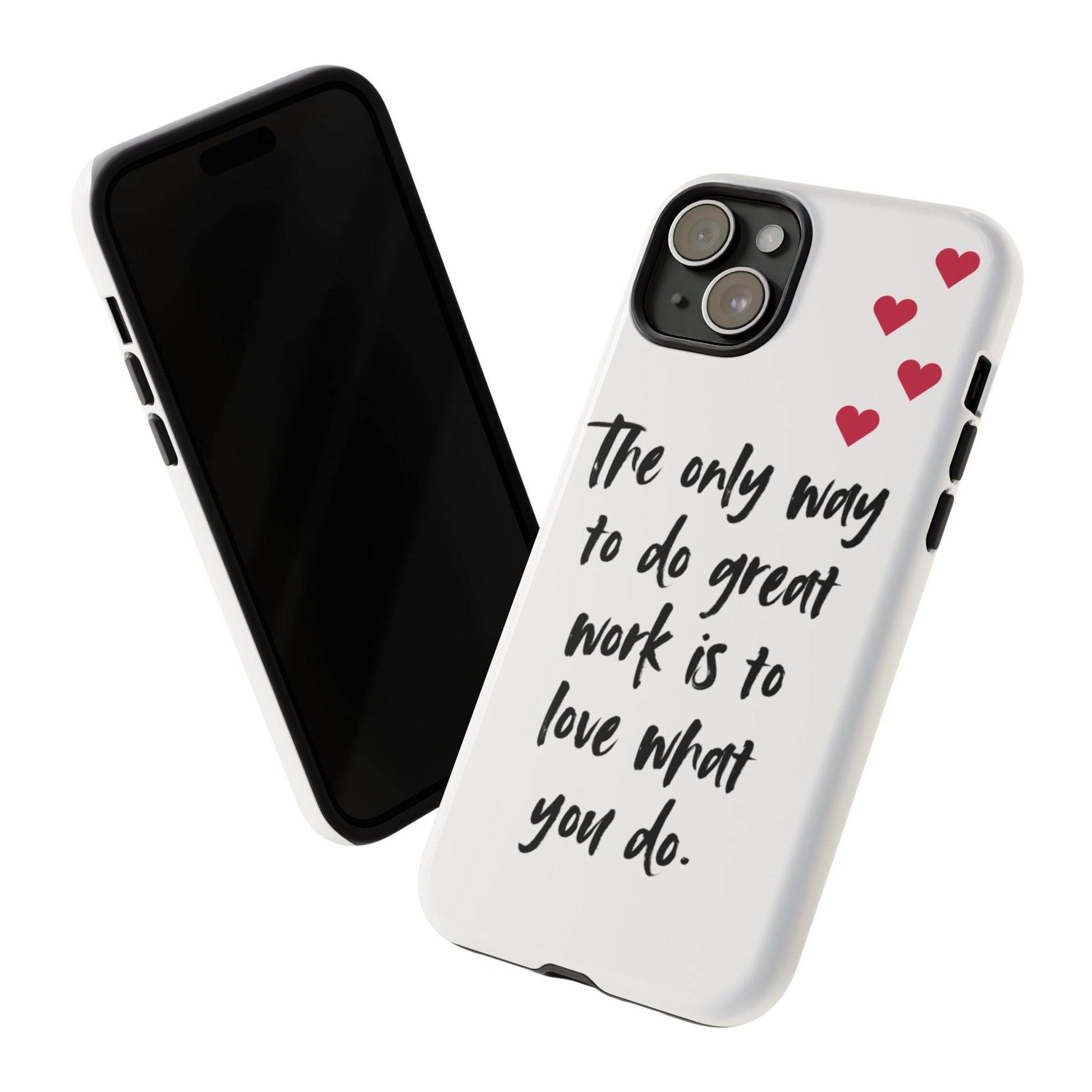 iPhone Case, Inspirational Quote Phone Cover, White Tough Case, Great – S & G Creations Co iPhone Case, Inspirational Quote Phone Cover, White Tough Case, Great – S & G Creations Co