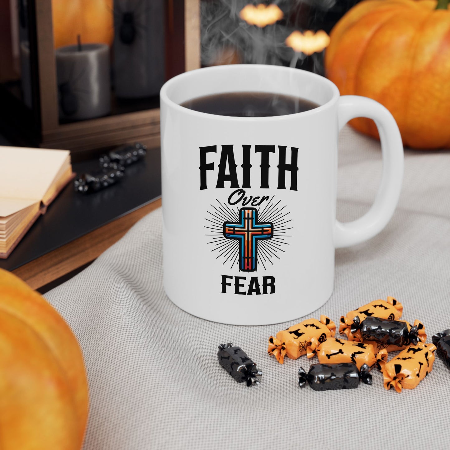 Faith Over Fear Ceramic Mug