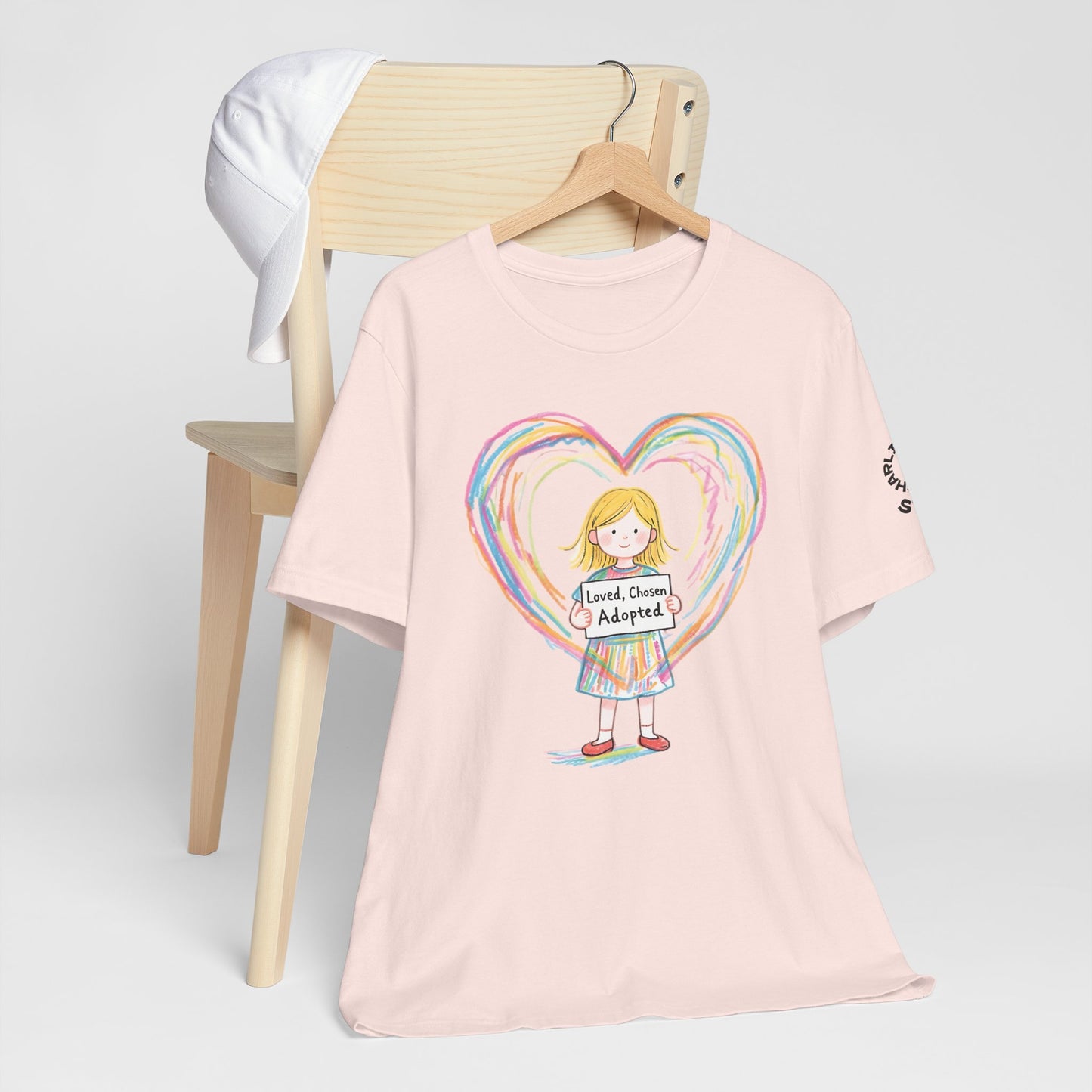 Adopted & Loved Kids T-Shirt — Heartfelt Adoption Support Tee