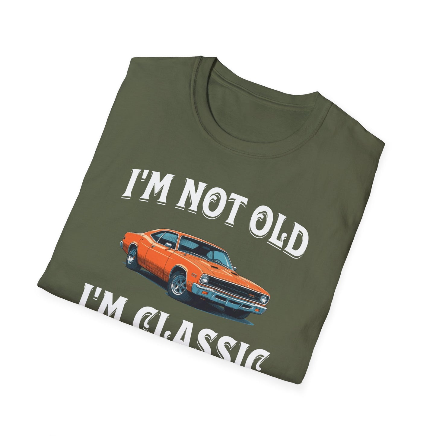 I'm Not Old I'm Classic Funny Car Graphic T-Shirt for Mens Womens Short Sleeve