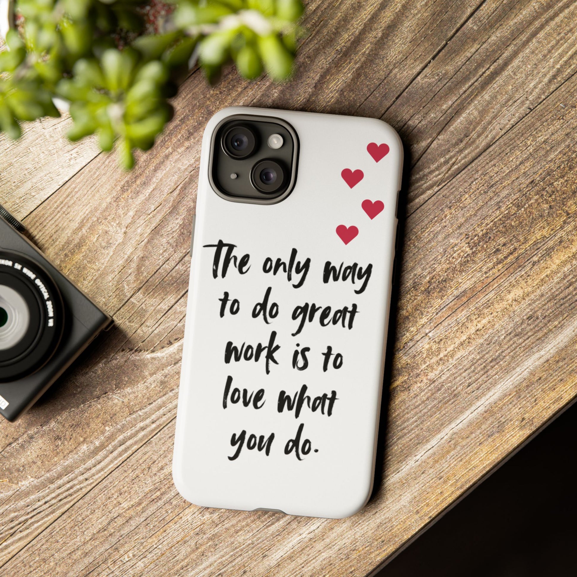 iPhone Case, Inspirational Quote Phone Cover, White Tough Case, Great – S & G Creations Co iPhone Case, Inspirational Quote Phone Cover, White Tough Case, Great – S & G Creations Co