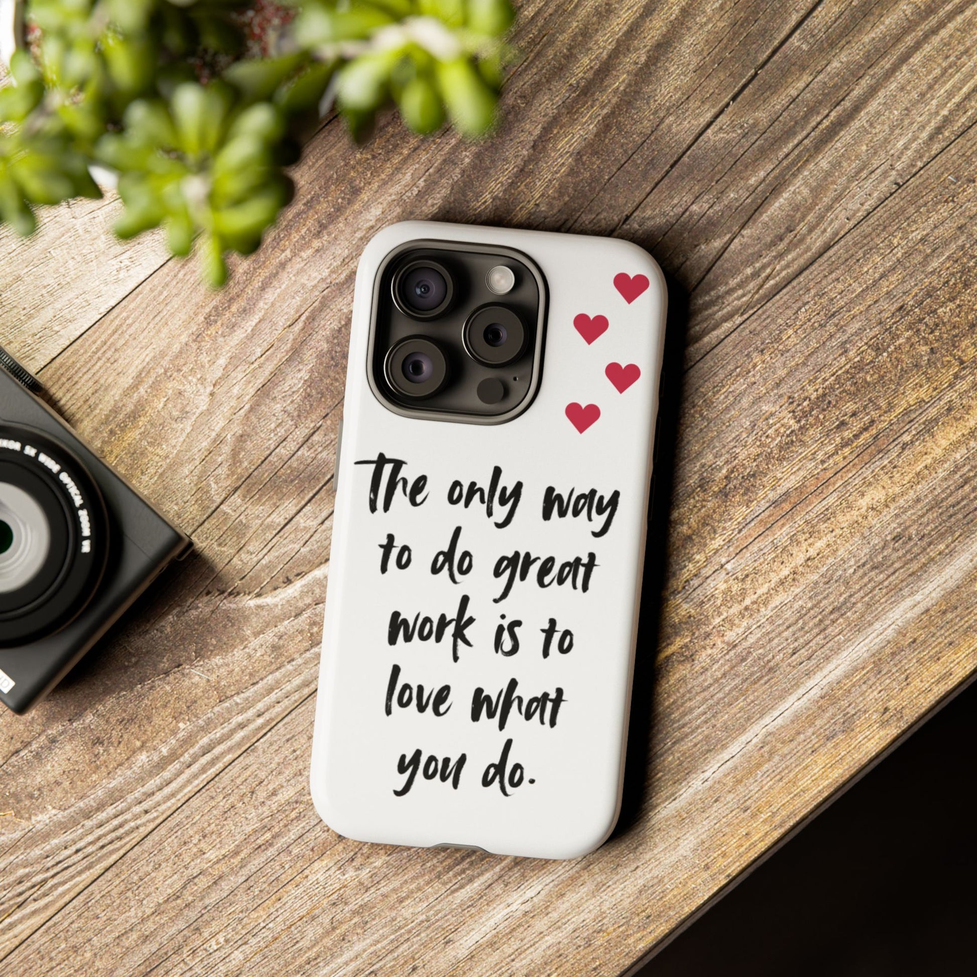 iPhone Case, Inspirational Quote Phone Cover, White Tough Case, Great – S & G Creations Co iPhone Case, Inspirational Quote Phone Cover, White Tough Case, Great – S & G Creations Co