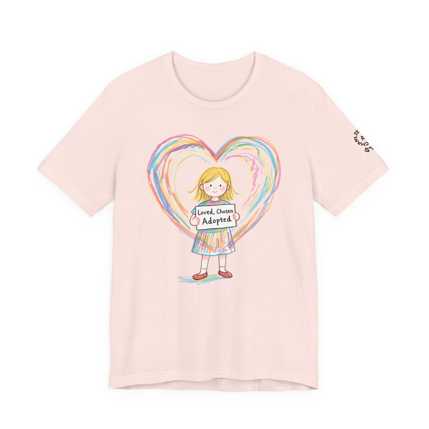 Adopted & Loved Kids T-Shirt — Heartfelt Adoption Support Tee
