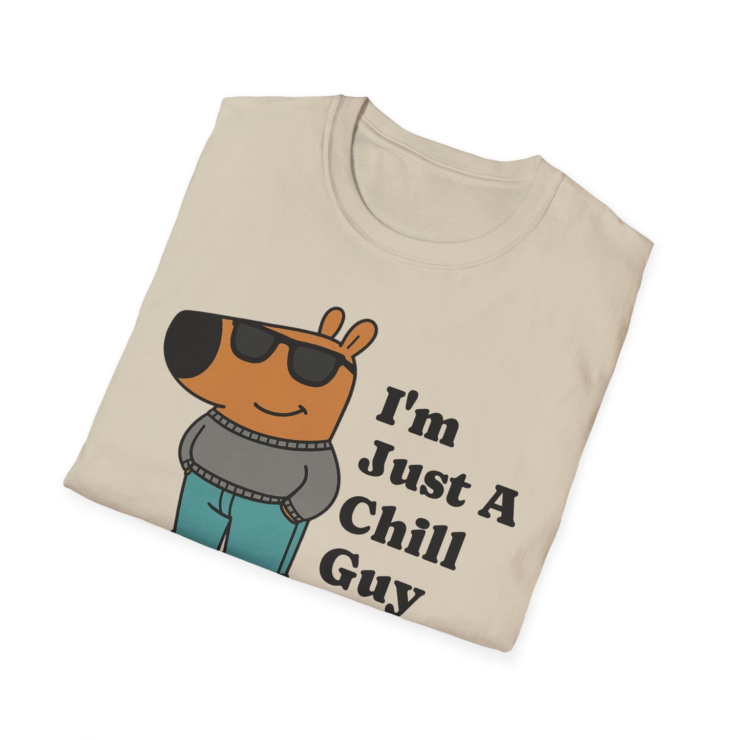 I'm Just A Chill Guy Shirt, TikTok Meme Shirt, Viral Dog Cartoon Shirt, Chill Guy Meme Gift, Boyfriend Gift Shirt, Funny Boyfriend Shirt