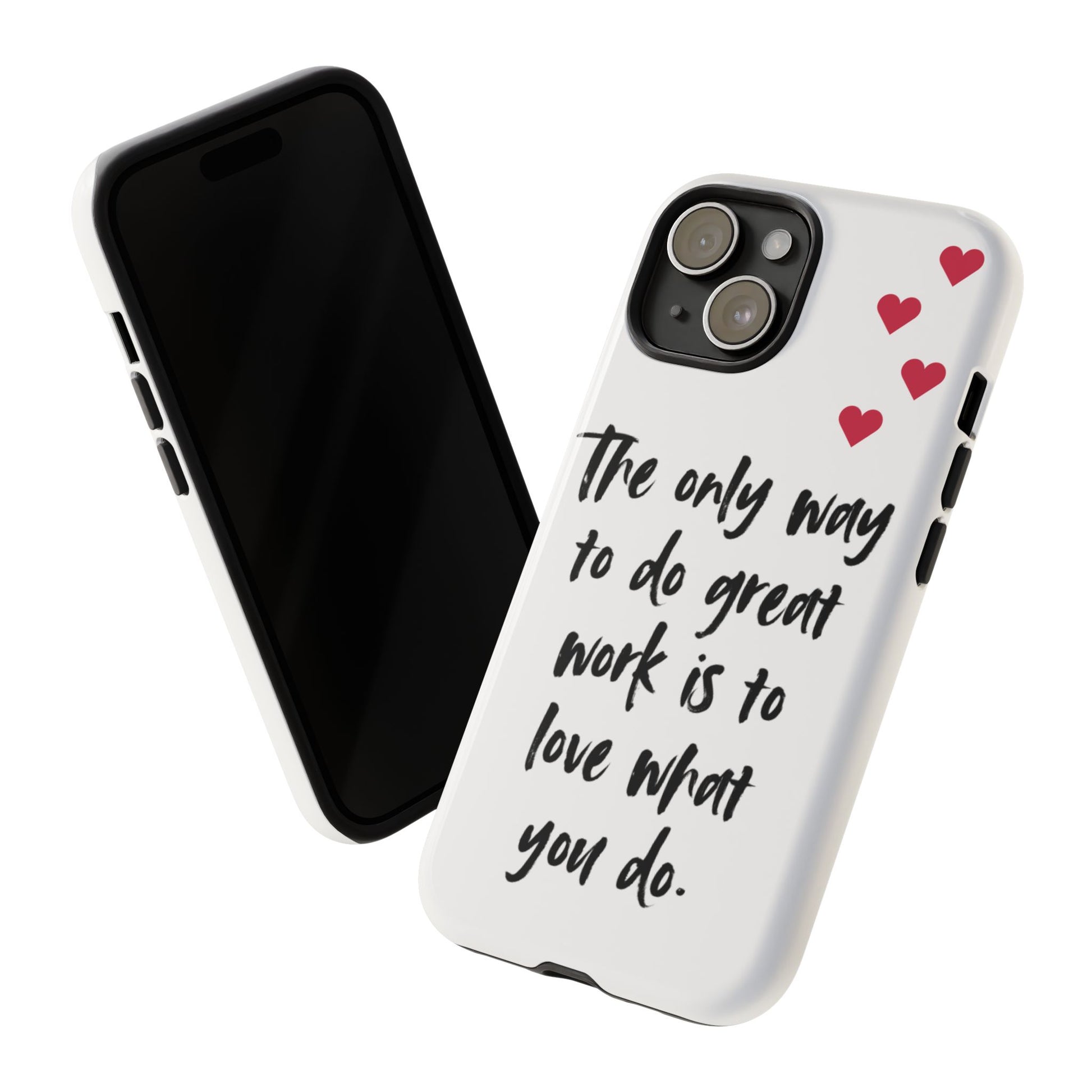 iPhone Case, Inspirational Quote Phone Cover, White Tough Case, Great – S & G Creations Co iPhone Case, Inspirational Quote Phone Cover, White Tough Case, Great – S & G Creations Co