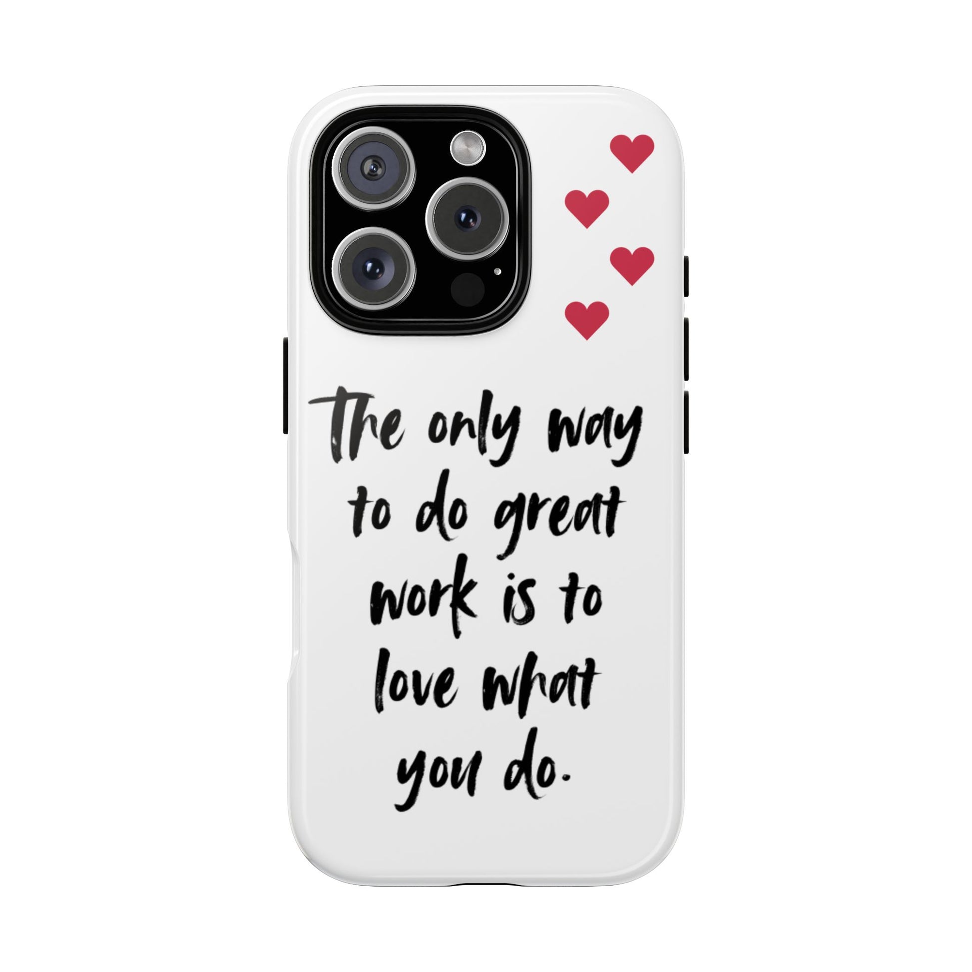 iPhone Case, Inspirational Quote Phone Cover, White Tough Case, Great – S & G Creations Co iPhone Case, Inspirational Quote Phone Cover, White Tough Case, Great – S & G Creations Co